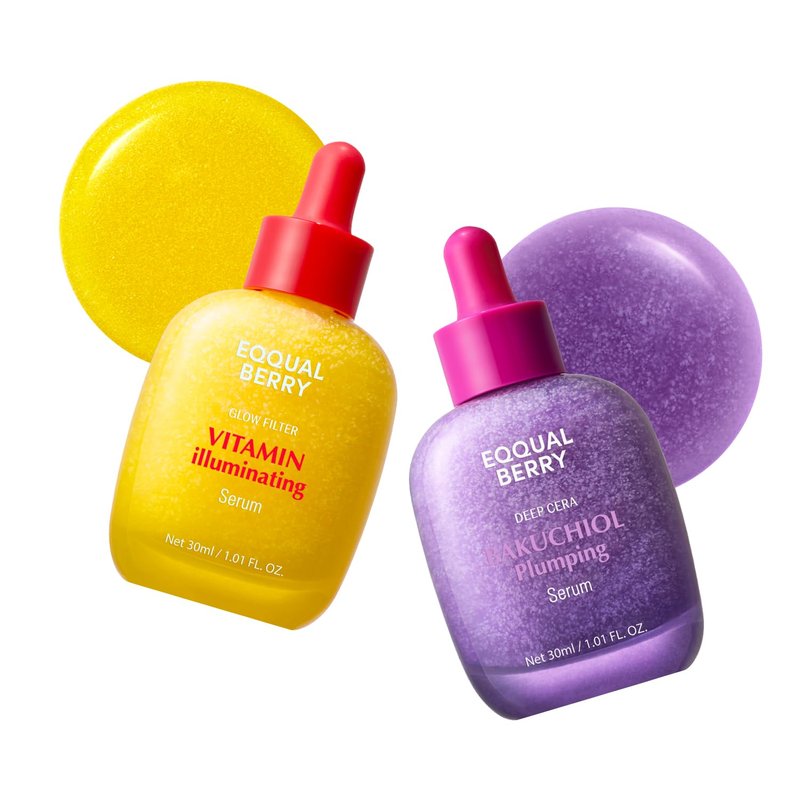 Regine Switzerland Bakuchiol & Vitamin C Serum Set - Anti-Aging Duo for Radiant, Firm Skin | Gentle Retinol Alternative