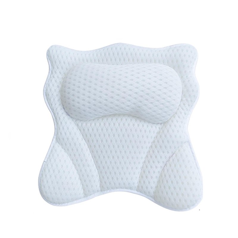 Bath Pillow,Ergonomic Bathtub Pillows for Tub Neck and Back Support,with 6 Powerful Suction Cups,Provide Shoulder and Back Support,Bath Accessory,Fits All Bathtub,Hot Tub,Home Spa