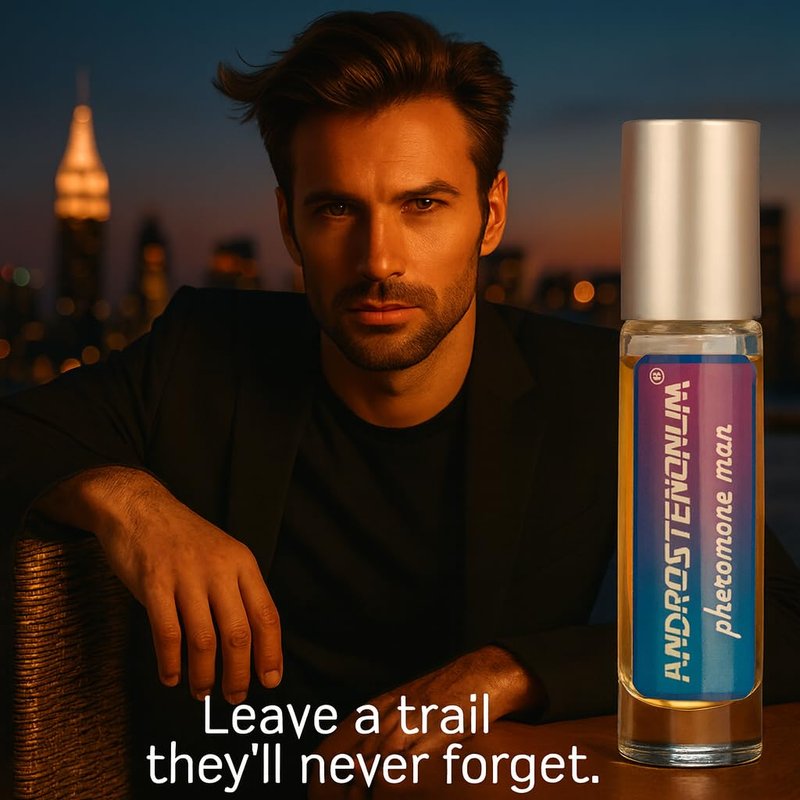 Pheromone Cologne for Men ANDROSTENONUM Strong Roll On Perfume Oil with 48-Hour Long-Lasting Formula - Mens Cologne Pheromone Perfumes for Daily Wear - The Original Perfumes for Men 0.34 Fl Oz