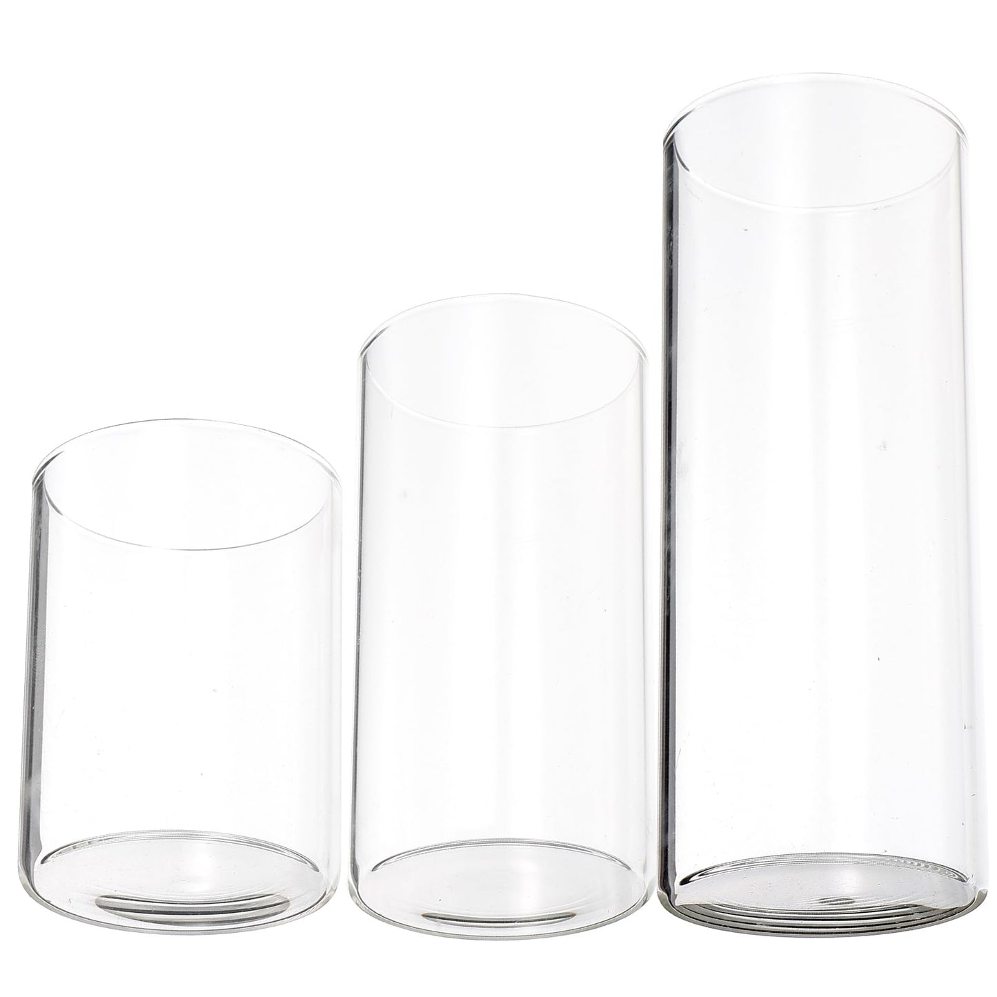 TOVINANNA Clear Glass Candle Chimney Holder 4.72" – High-Clarity Hurricane Shield for Pillar Candles, Windproof Flame Protection for Wedding & Home Party Decor, Romantic Gift for Couples
