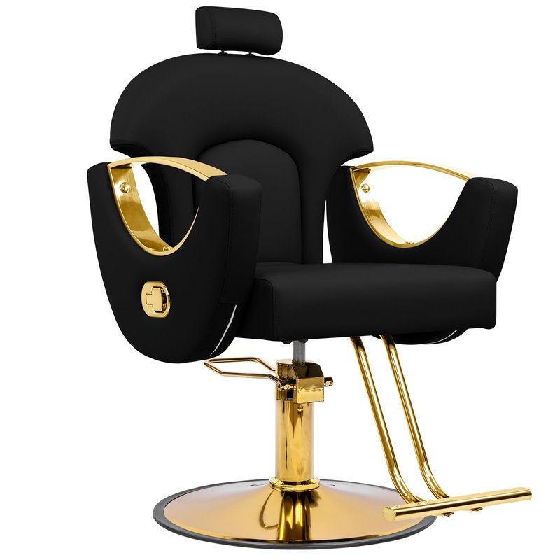 Lavoker Barber Chair Reclining Styling Salon Chair for Hair Stylist Height Adjustable 360 Swivel for Home Barbershop