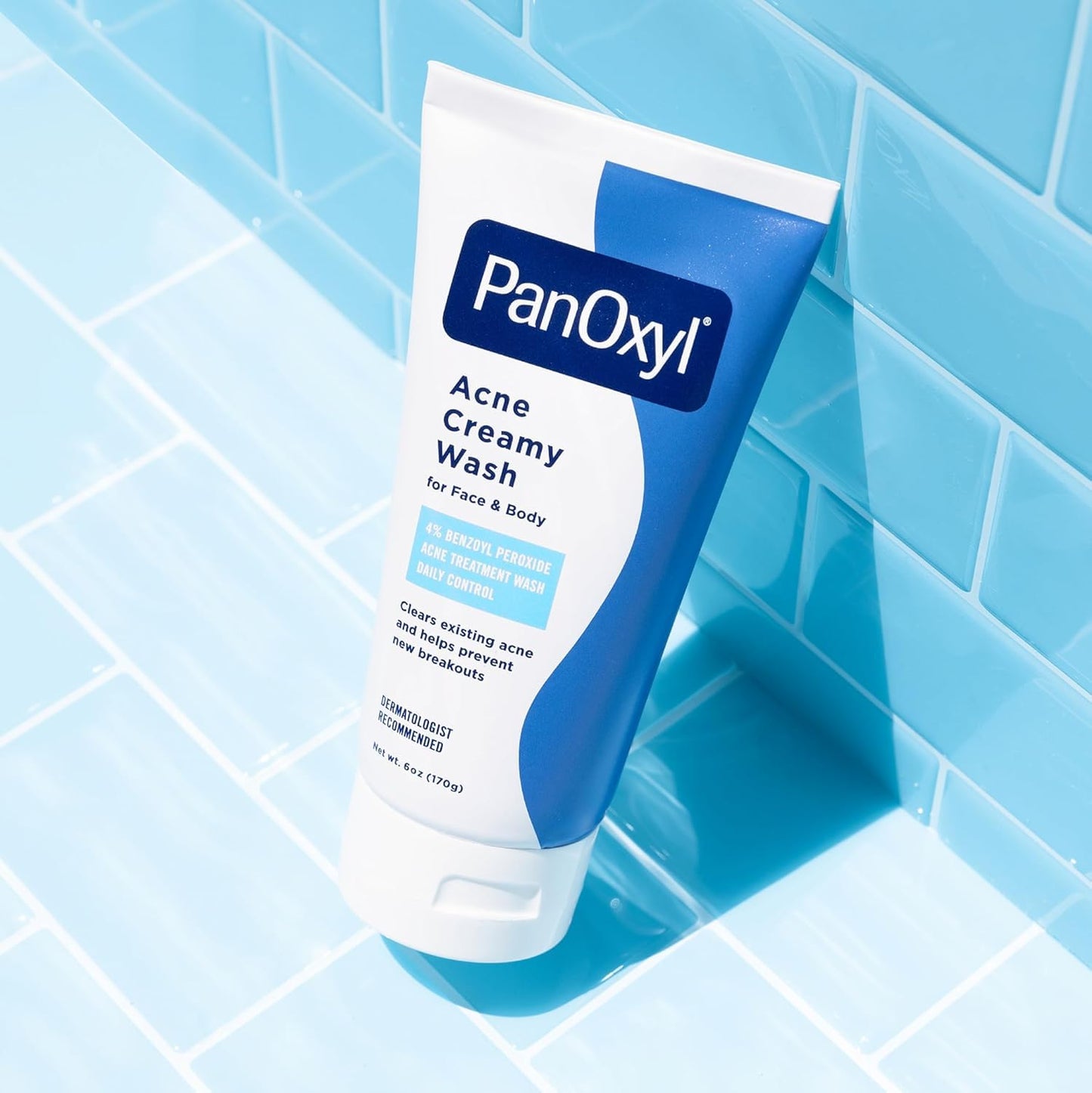 PanOxyl 4 Acne Creamy Wash, 4% Benzoyl Peroxide 6 oz (Pack of 5)
