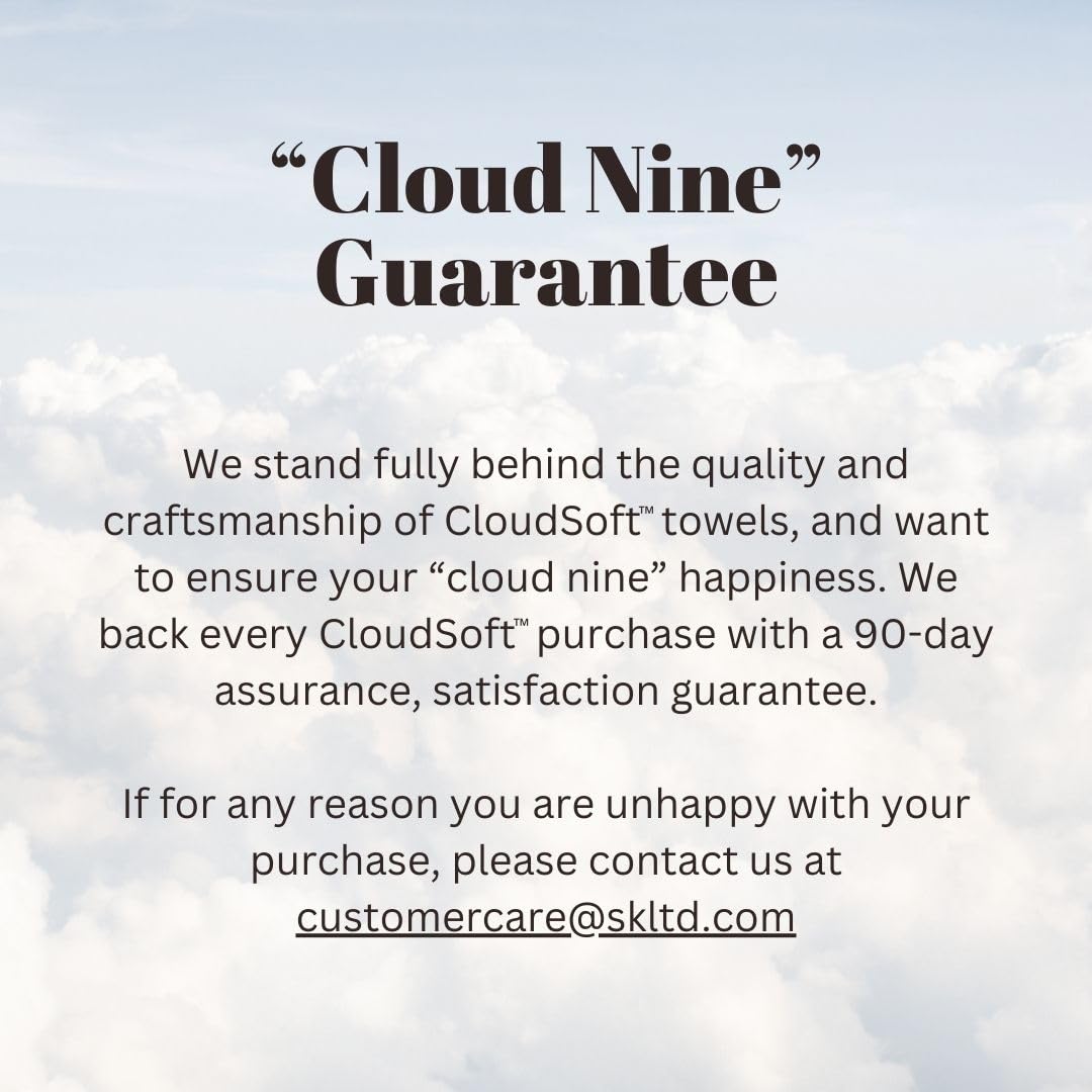SKL Home CloudSoft 100% Cotton Luxury Bath Towel, 600 GSM, Ultra Plush & Absorbent, Slate