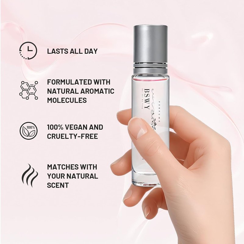 Pheromones Perfume for Women - Long Lasting Roll-On Silk Body Oil | Travel Size 0.34 fl. oz (10ml)