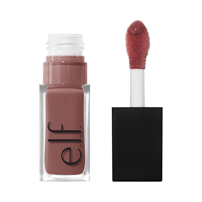 e.l.f. Glow Reviver Plumping Lip Oil - Tinted Lip Plumper for High-Shine Finish | Infused with Jojoba Oil, Vegan, Major Mauve