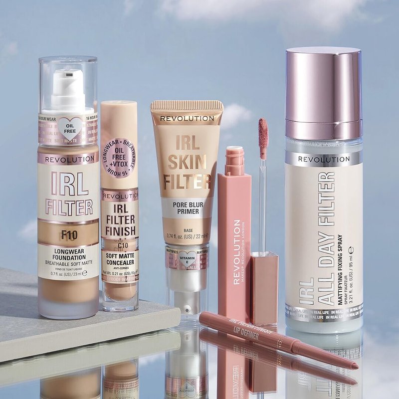 Revolution, IRL Filter Finish Concealer, Full Coverage, Oil-Free, Long-Lasting & Lightweight Formula, Infused with Hyaluronic Acid, Vegan & Cruelty-Free, C1, 0.21 oz