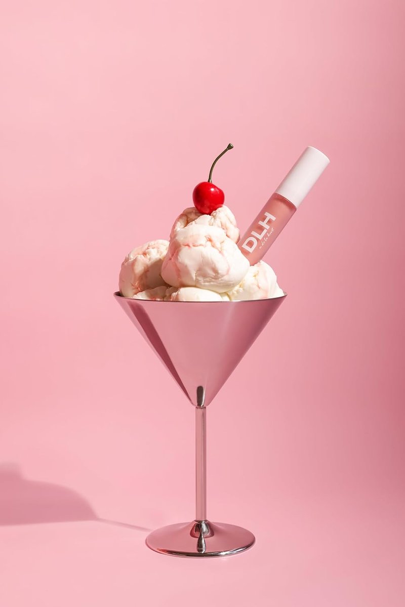 De La Heart Lip Oil Hybrid - Pink Latte | Hydrating Tinted Lip Oil with Antioxidants & Hyaluronic Acid