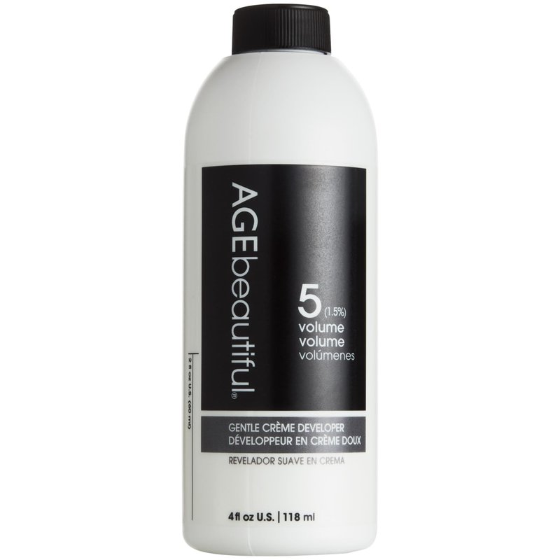 AGE beautiful 5-Volume Gentle Creme Hair Developer | For Permanent Hair Color Dyes, Toners, Lighteners | Professional Salon Coloring | Long Lasting Haircolor | 4 Fl Oz