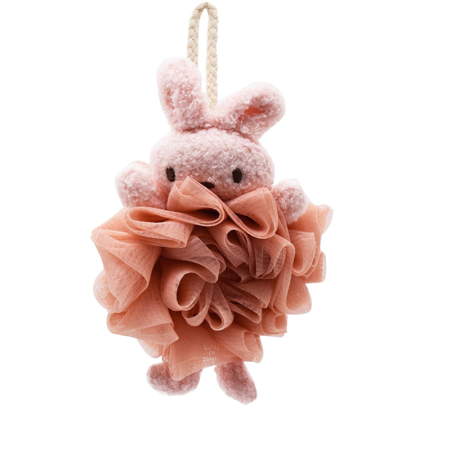 Cute Animal Bath Loofahs Sponge Pouf Mesh Body Scrubber Shower Exfoliating for Women Kids Girls Boys