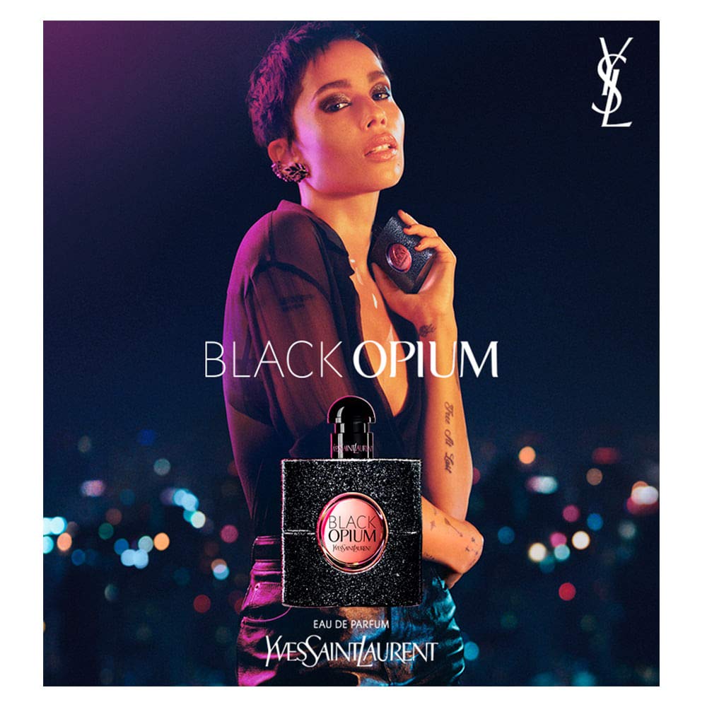 Yves Saint Laurent Eau De Parfum Spray for Women, Black Opium, 1.6 Ounce