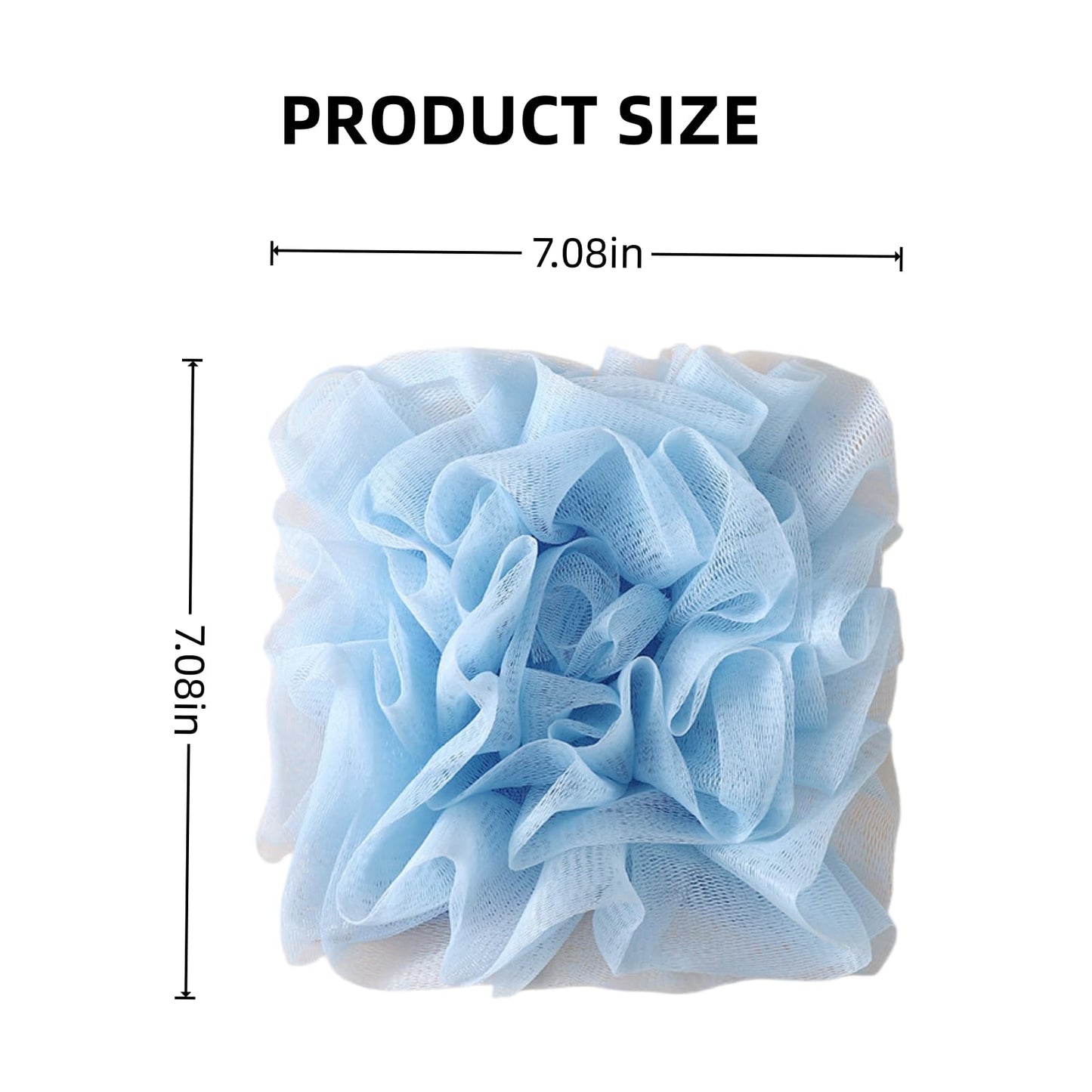 2 Pcs Soap Bar Loofah, 2 in 1 Holds Bar Soap Loofah Washcloth with Drawstring Reusable Luffa Mesh Bath Ball Remove Cuticle Gentle Cleansing Clean and Smooth Skin Suitable for Bath Shower (Pink+Blue)