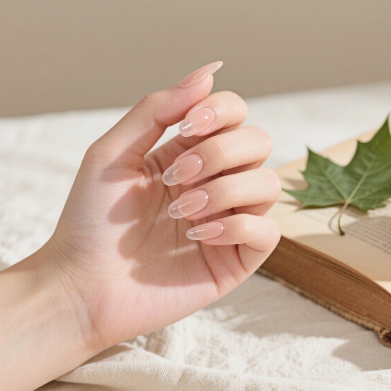 JODSONE Jelly Wheat Gel Nail Polish 10ml Pale Nude Soak Off LED Nail Polish Nail Color Salon Quality Long-Lasting Vegan & Cruelty-Free Low Odor Need U V Lamp Curing