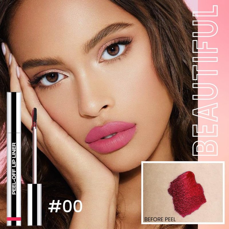 Peel Off Matte Liquid Lip Gloss Set - Long Lasting, Waterproof Lip Stain | 3 Colors Included (00, 02, 06)