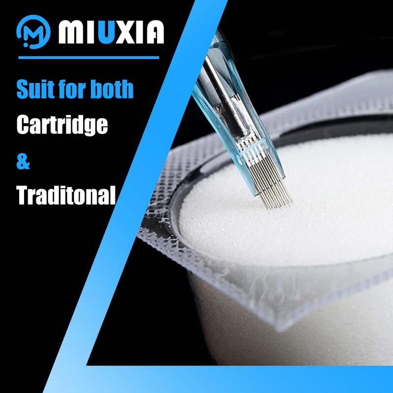 MIUXIA Dip Foam - 24Pcs Dip Cups Rinse Caps Tip Rinse Dip Clean Professional Cartridge Dip Foam Cleaning…