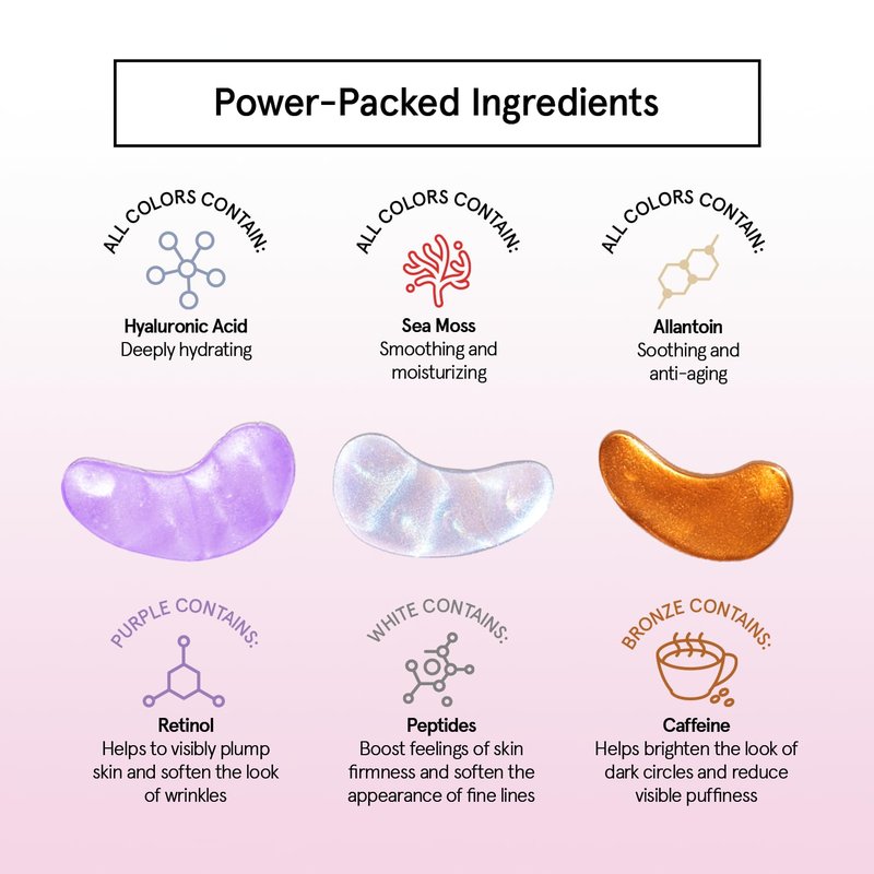 Grace & Stella Under Eye Patches - 12 Pairs of Eye Masks for Dark Circles & Puffiness | Vegan, Cruelty-Free Skin Care