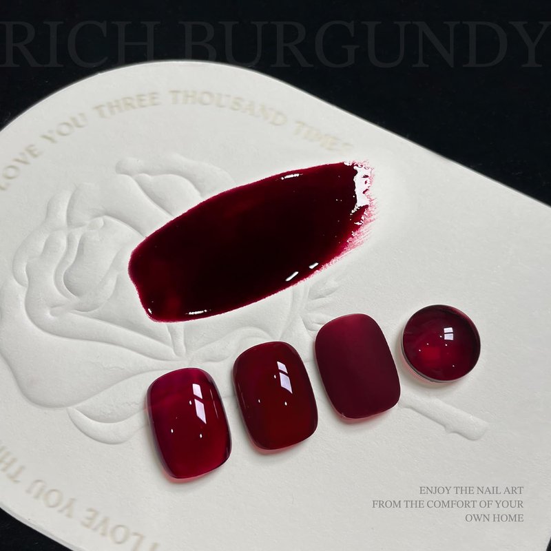 GAOY Gel Nail Polish - Sheer Translucent Red | 16ml Soak Off UV Cure for Stunning Nail Art