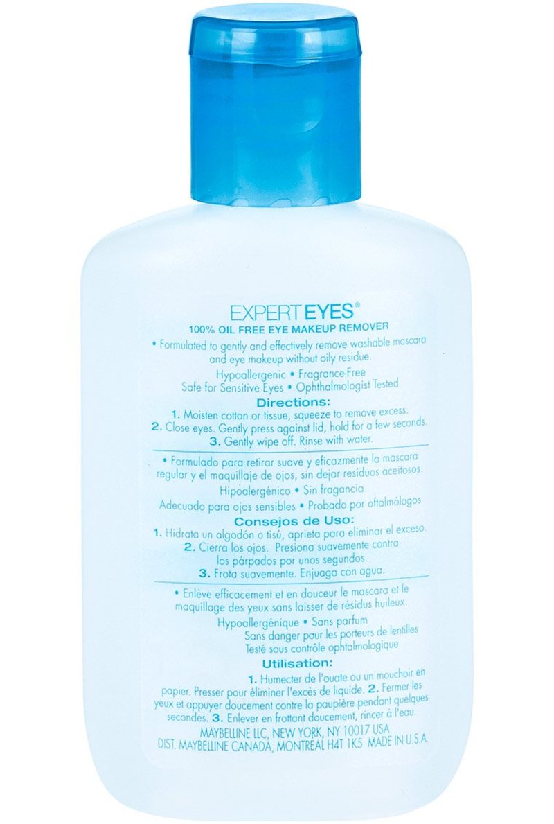 Maybelline Expert Eyes Oil-Free Eye Makeup Remover - Gentle Formula for Washable Makeup | 2.3 fl. oz.