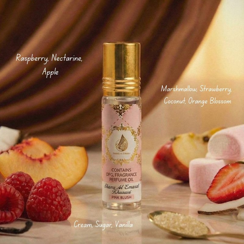 Ard Al Zaafaran Pink Blush Roll-On Perfume Oil - Khususi Scent, 10ml (0.34 FL OZ)