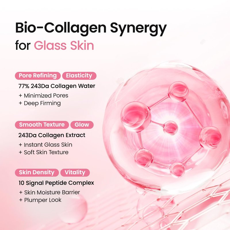 BIODANCE Collagen Peptides Jelly Serum Mist, Hydrating Face Mist, Plumping, Anti-Aging Face Spray, Sprayable Hydrogel, Travel Essentials & Self Care Gifts for Women, Korean Skin Care | 1.69 fl.oz
