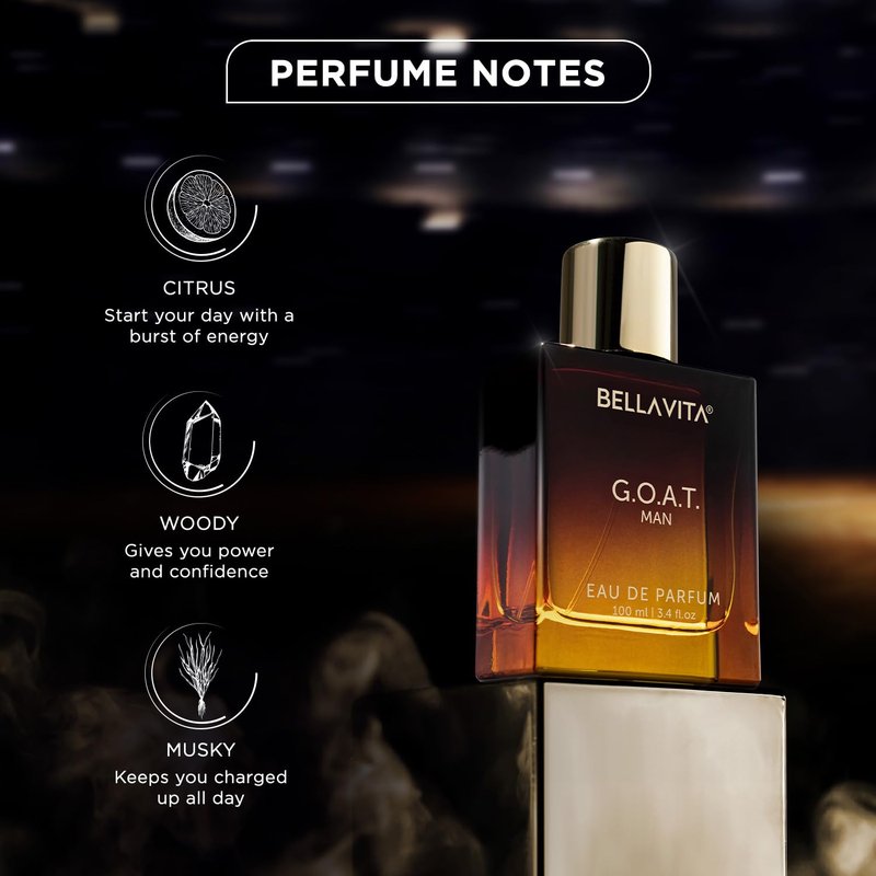 BellaVita Luxury G.O.A.T. Aquatic Perfume Combo for Men & Women - Long-Lasting, Refreshing Scent | Ideal Gift for Sports Enthusiasts