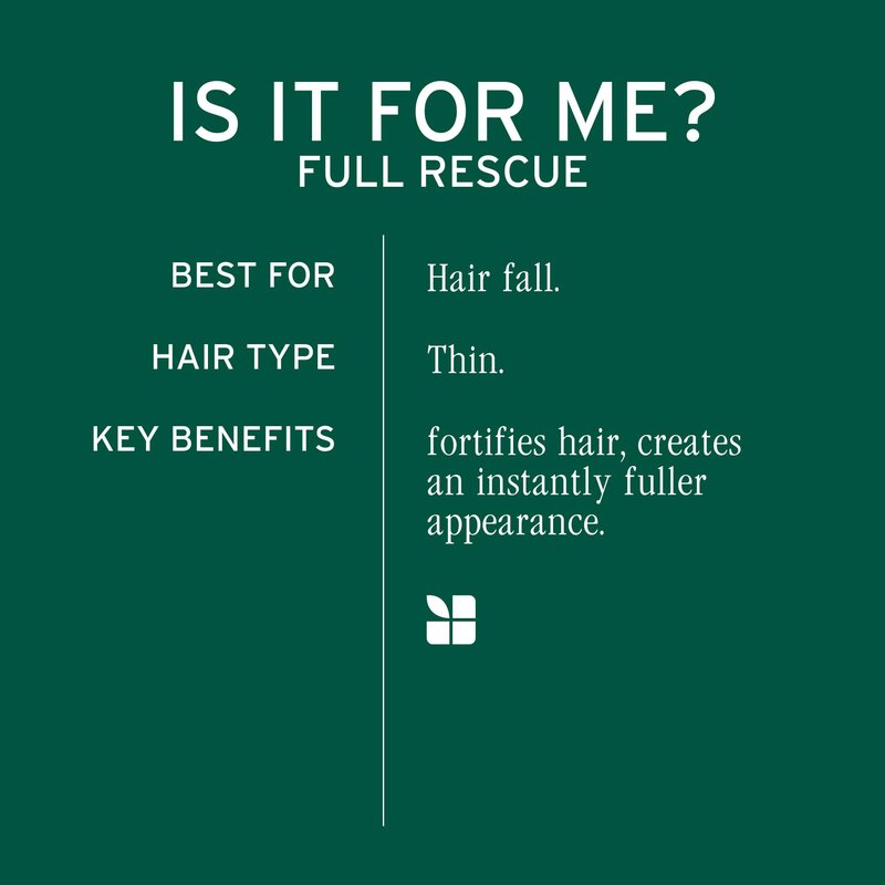 Biolage Full Rescue Conditioner - Fortifies & Strengthens for Stronger Hair, Longer Lengths in 4 weeks*, Instantly Fuller-Looking Hair, Rosemary Oil & Niacinamide, Vegan & Cruelty-Free, 7.9 Fl Oz
