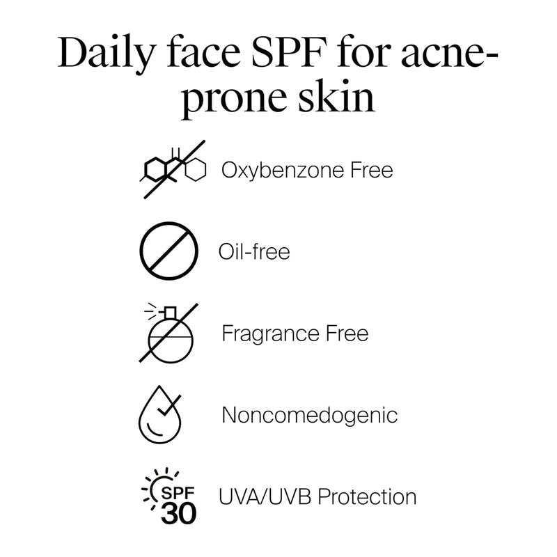Neutrogena Clear Face Sunscreen SPF 30 - Lightweight, Non-Comedogenic Lotion for Acne-Prone Skin | 3 fl. oz