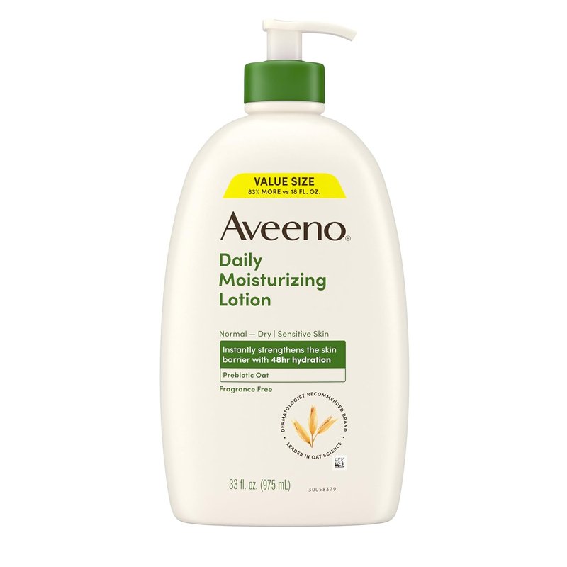 Aveeno Daily Moisturizing Body Lotion - Fragrance-Free, Nourishing Formula for Dry Skin | 33 fl oz