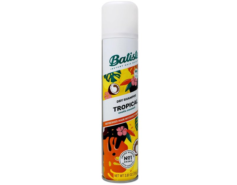 Batiste Dry Shampoo, Tropical Fragrance, Refresh Hair and Absorb Oil Between Washes, Waterless Shampoo for Added Hair Texture and Body, 6.73 OZ Dry Shampoo Bottle pack of 2