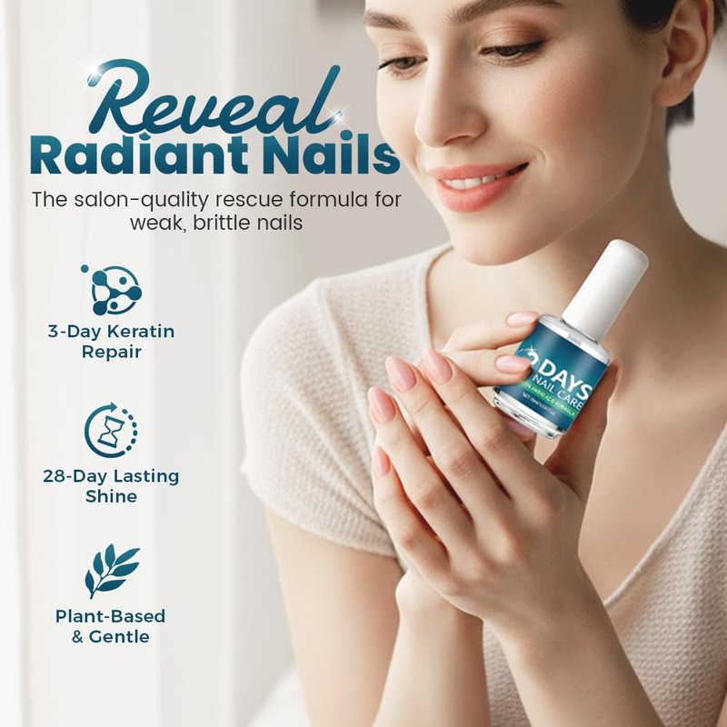 3 Days Nail Care Oil, 2026 Upgraded Keratin Nail Strengthener, Nail Moisturizer Gloss for Brittle Nails, for Women (2pcs)