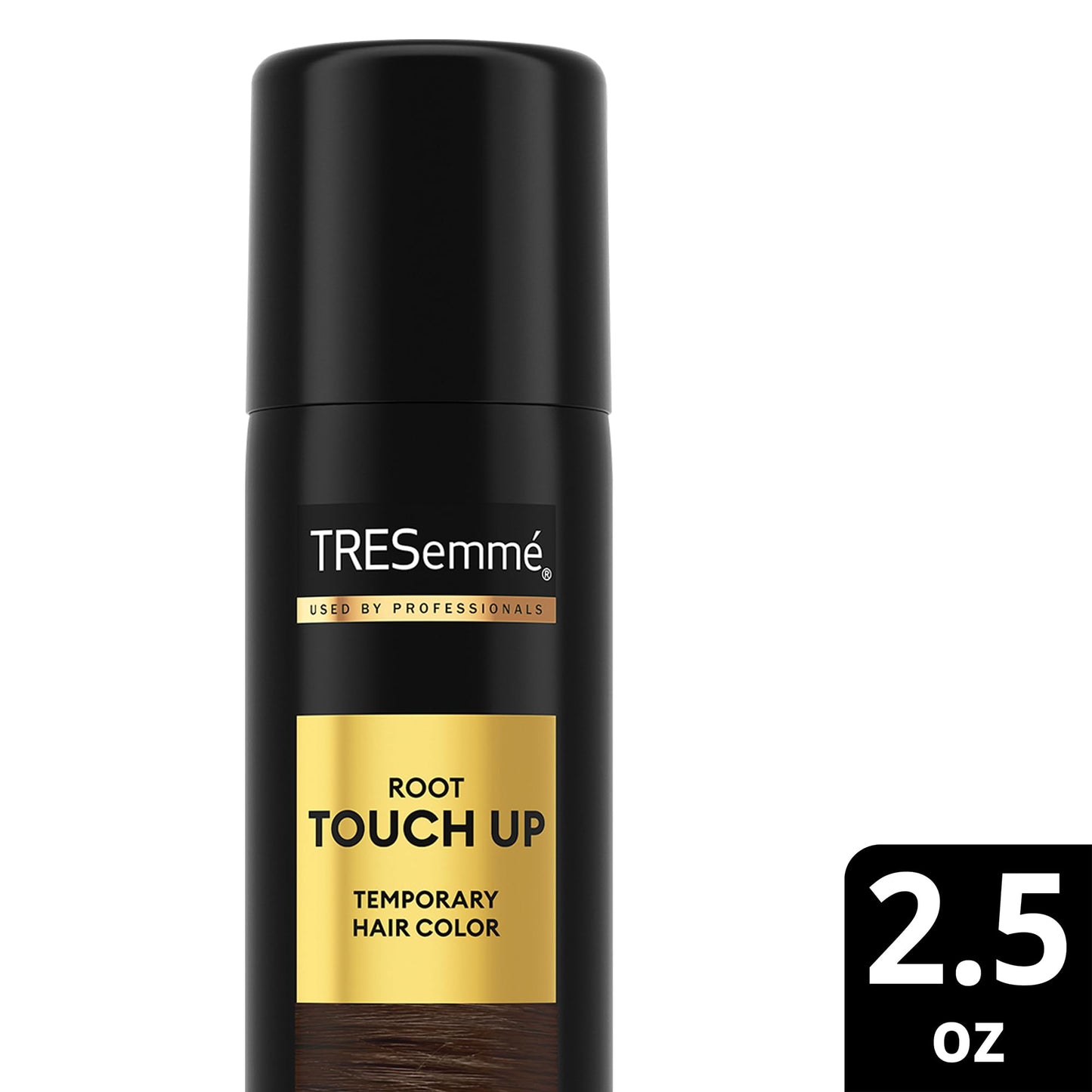 TRESemmé Root Touch Up, Temporary Hair Color Spray, Travel-Size 6-Pack – Dark Brown, Professional Grey Hair Coverage in Seconds, 2.5 Oz Ea
