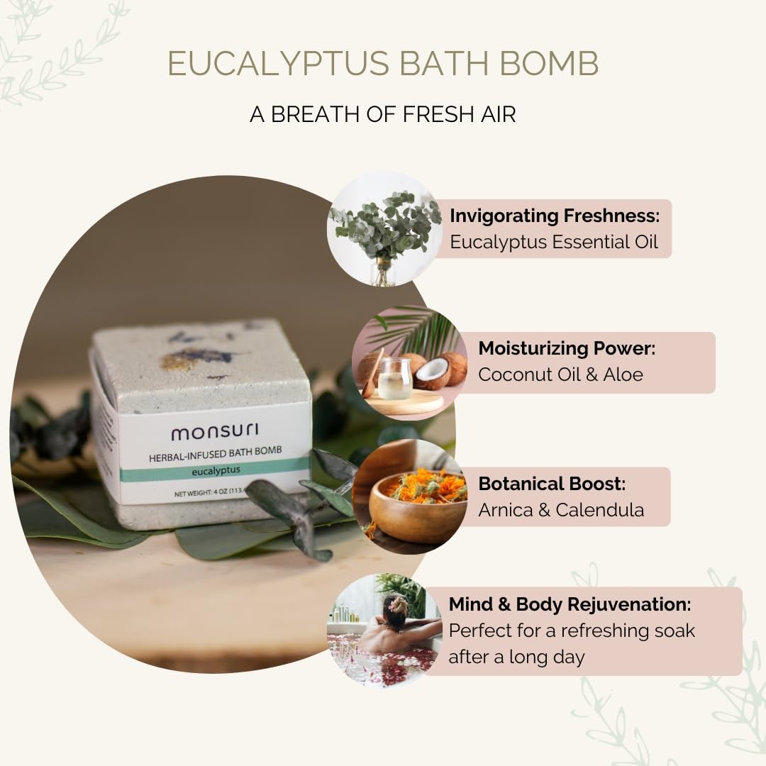 Muscle Relaxing Spa Gift Set for Women | Bath & Body Care Package with Natural Body Oil, Balm, Bath Bomb. Relaxation Self Care Package for Sore Muscles.