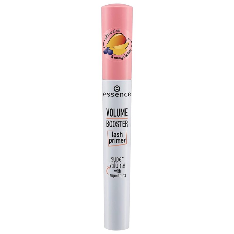 Essence Volume Booster Lash Primer Mascara - Nourishing Formula with Mango Butter & Acai Oil | White | Vegan & Cruelty-Free