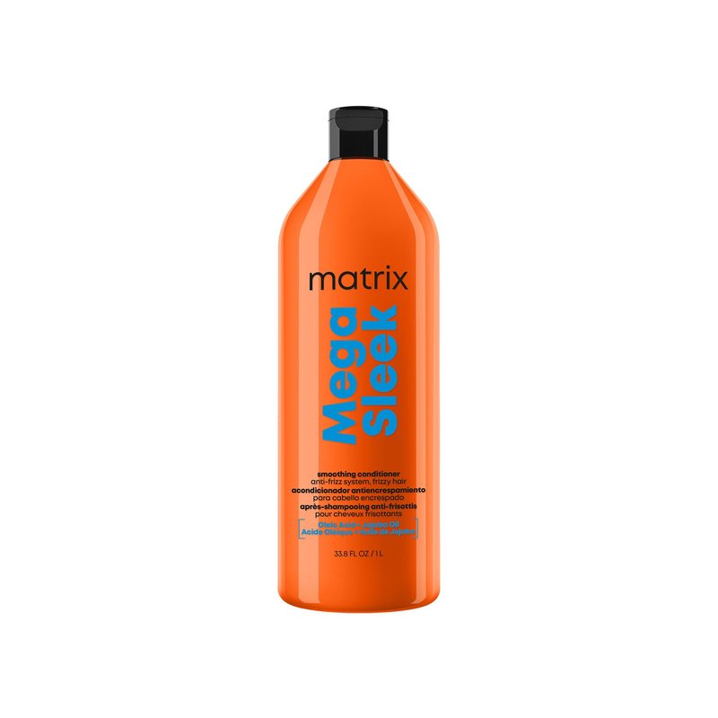 Matrix Mega Sleek Anti-Frizz Conditioner - 96H Frizz Control, 12x Smoother Hair, and Lasting Hydration, 33.8 Fl Oz