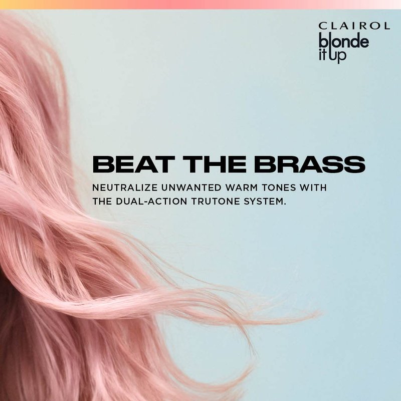 Clairol Blonde It Up Crystal Glow Toners - Ammonia-Free Demi-Permanent Hair Dye | Sheer Amethyst Color | Neutralizes Warmth