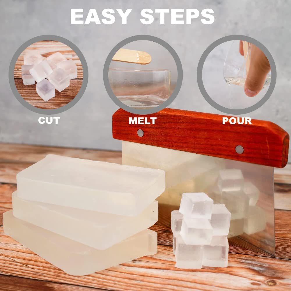 Primal Elements Argan Oil Soap Base - Moisturizing Melt and Pour Glycerin Soap Base for Crafting and Soap Making, Easy to Cut - 2 Pound
