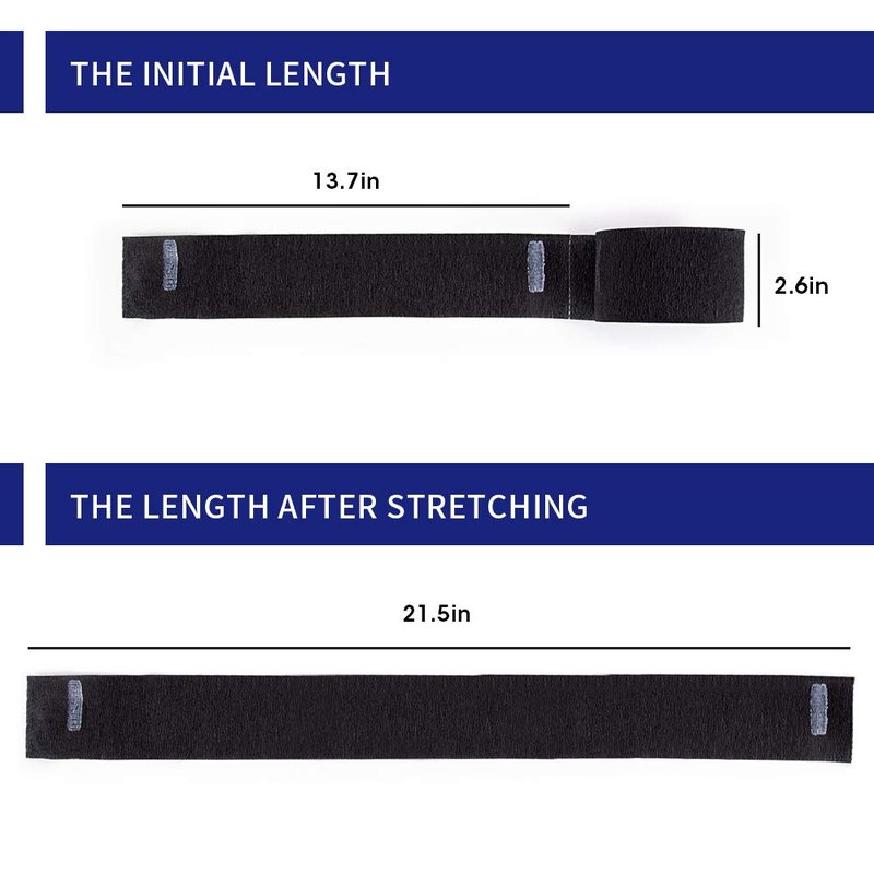 Disposable Paper Barber Neck Strips - 5 Rolls 500 Strips Black Professional Stretchy Paper Neck Band for Salon Haircut Styling