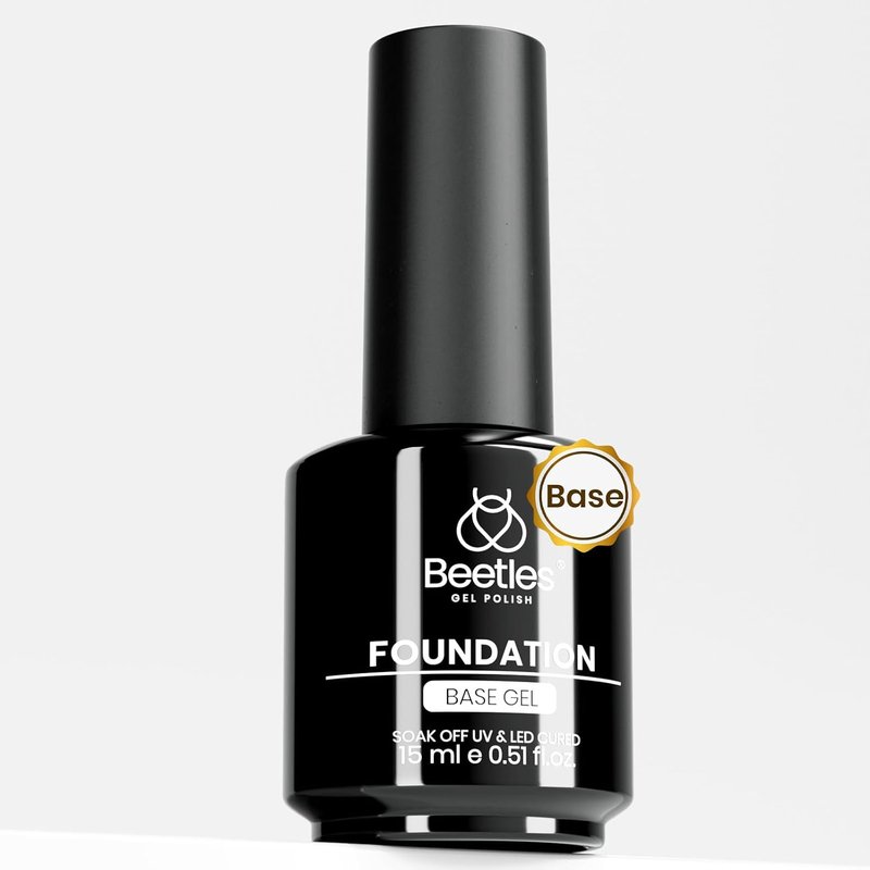 Beetles Base Coat Gel Polish - Long-Lasting 15ml Soak Off Formula for DIY Nail Art | Perfect Gift for Women