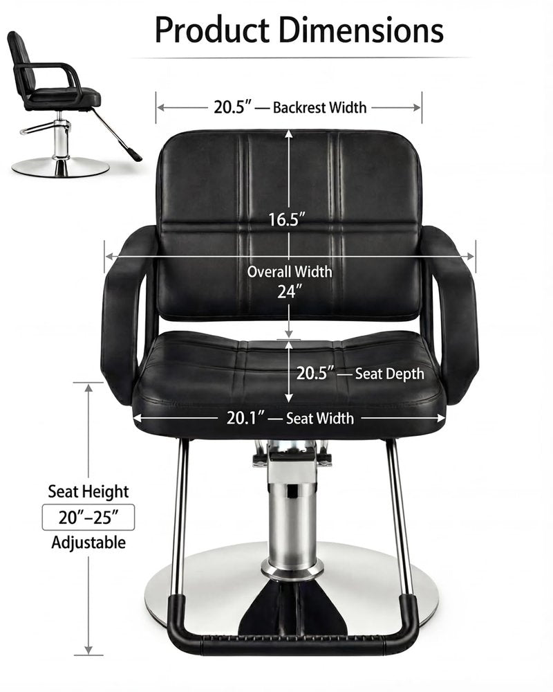 Artist hand Hydraulic Barber Chair Salon Chair for Hair Stylist Tattoo Chair Shampoo Salon Equipment