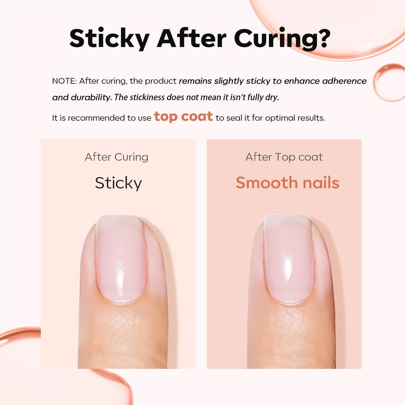 Modelones Builder Nail Gel - 8-in-One Sheer Nude Pink Rubber Base for Apex Building | LED Cured Strengthener