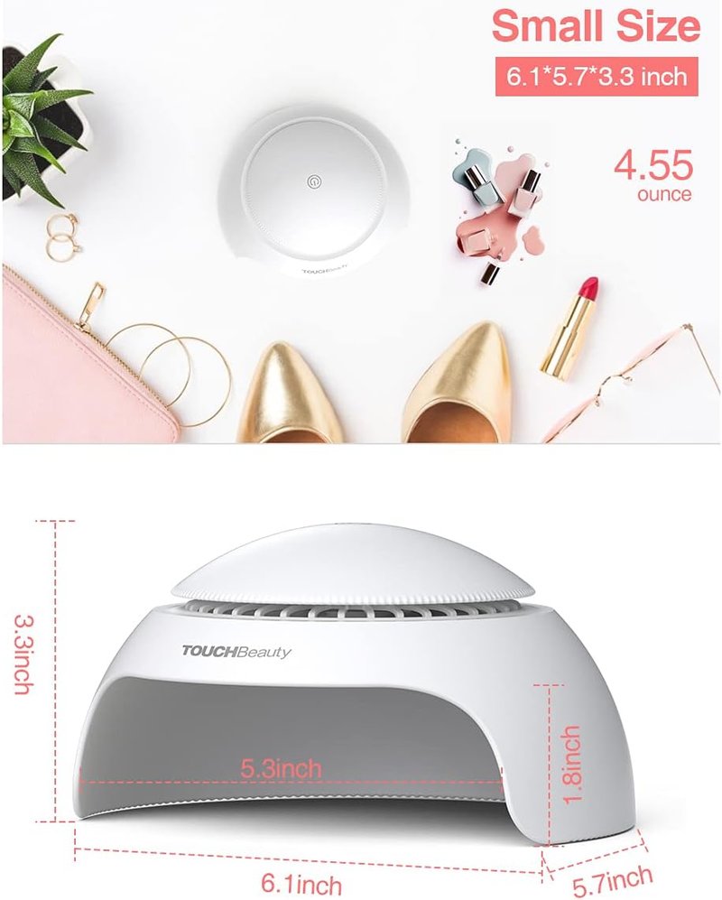 Portable Nail Dryer - TOUCHBeauty LED Lamp for Kids & Teens | Safe & Compact Design