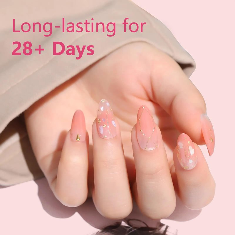 LIONVISON Short Almond Nail Tips Half Cover, 600PCS Extra Short Almond Soft Gel Nail Tips, Pre-shaped Clear False Nails with Handles for Acrylic Nail Salon with Box 12 Sizes