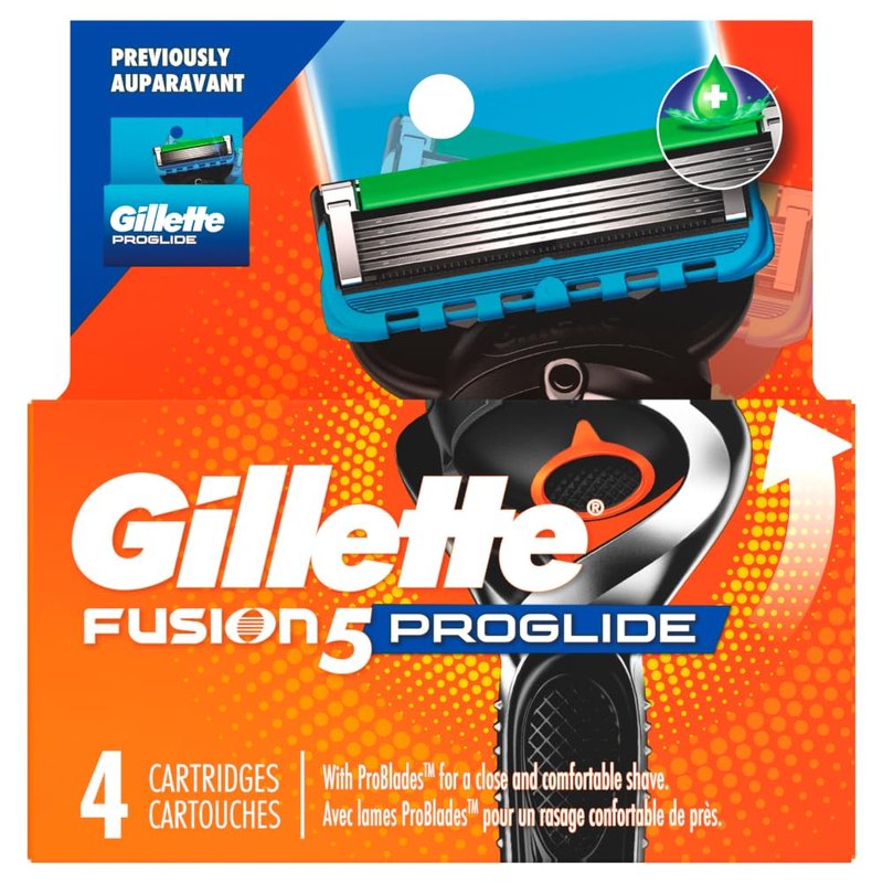 Gillette ProGlide Razor Refills - 4 Precision Blades for a Smooth Shave