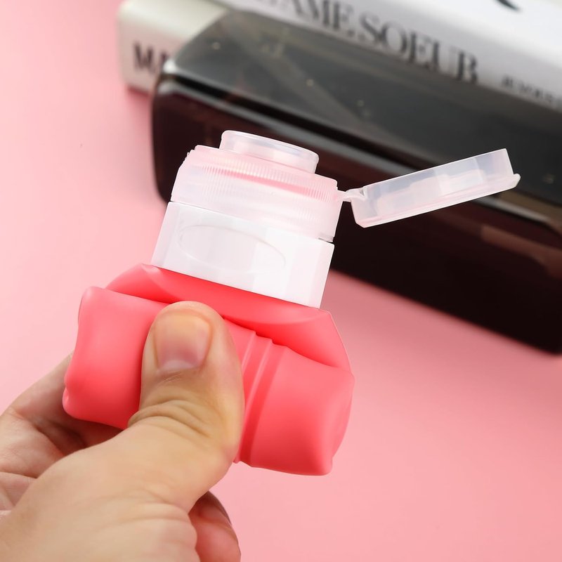Mrsdry Travel Bottles - TSA Approved 3oz Leak-Proof Silicone Containers | BPA-Free Travel Accessories (4 Pack)