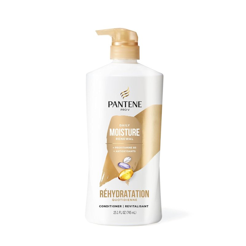 Pantene Daily Moisture Renewal Shampoo & Conditioner Set - Pro-V Nutrients for Hydration & Softness | 52.8 Oz Total + Miracle Rescue Shot (0.5 Oz)
