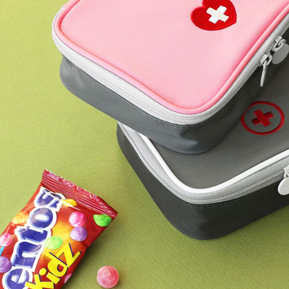 GLEAVI Mini First Aid Kit Case Small Travel Emergency Medical Bag Compact Organizer for Hiking Camping School Business Use