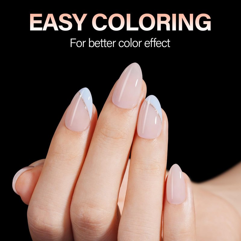 AILLSA Short Stiletto Nail Tips 504PCS Clear Full Cover Soft Nail Tips Gel Fake Nails Tips Preshaped Press on False Gelly Tips for Nail Extension DIY Home Salon Gift, 10 Sizes