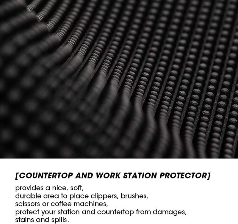3Pcs Bar Mat - Nonslip Flexible Coffee & Barber Mats for Home & Restaurant | 12x6, 18x12, 24x12 Inches