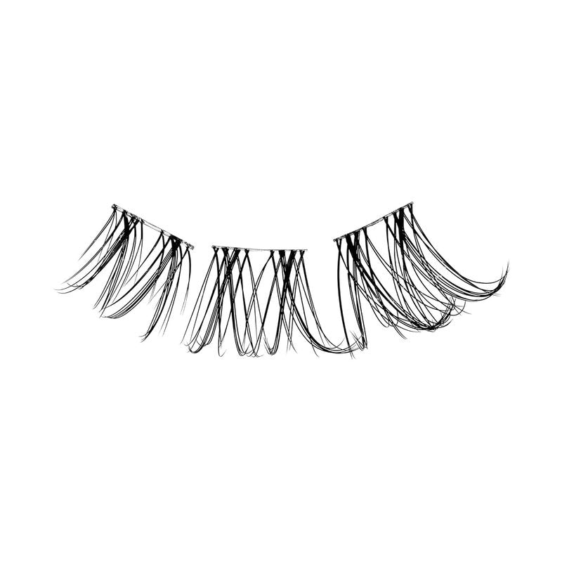 Falscara Essentials Kit, False Eyelashes, Lash Clusters, Soft Wispy, 10mm-14mm, Includes Bond & Seal, Precision Applicator & 36 Clusters