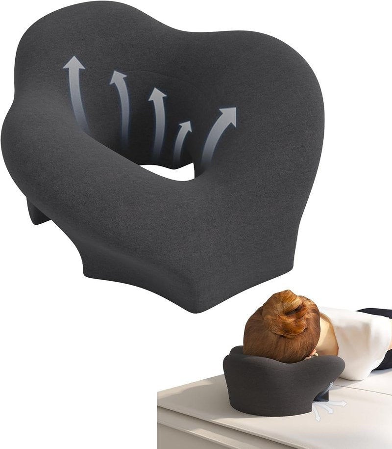 Massage Pillow Face Down - Headrest Face Pillow for Bed, After Post-Eye & BBL Surgery Recovery, Beach Tanning, Stomach Sleeping, Face Cradle Prone Sleepers.