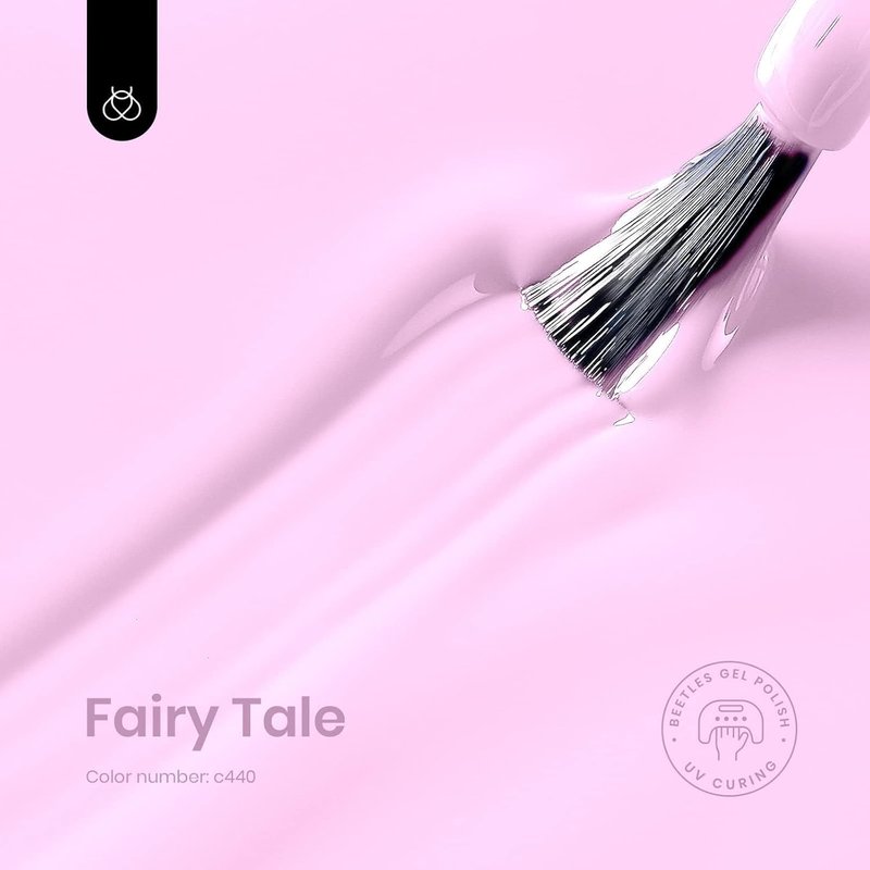 Beetles Pink Gel Polish - Fairy Tale Pastel Light Pink | 15ML Soak Off UV LED Nail Art for Long-Lasting Summer Manicure